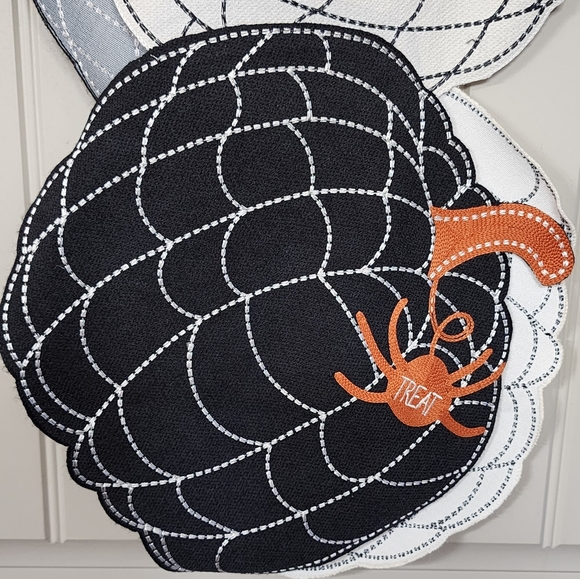 Pumpkin Table Runner with Spiders Trick or Treat 14" x 70" Halloween Table Decor - Picture 9 of 13